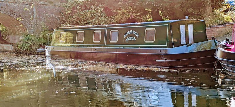 Marbled White narrowboat exterior part of the boutique boats fleet