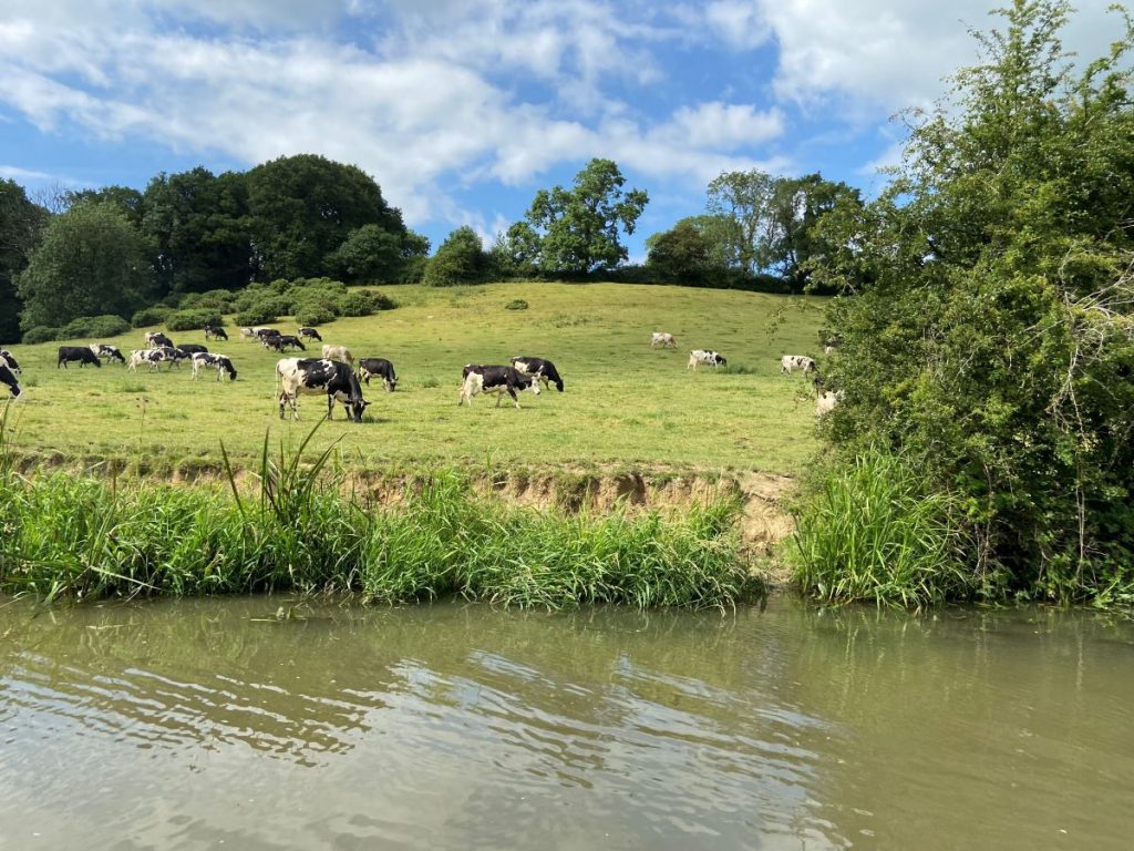 uk boating holiday scene near market harborough union wharf