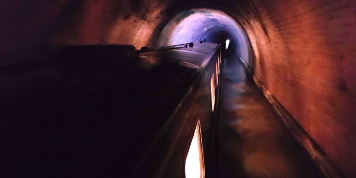 tunnel on a uk narrowboat break from market harborough