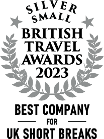 Logo for Boutique narrowboats wins british travel silver award