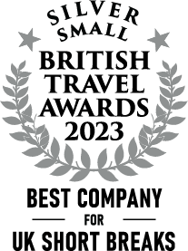 Logo for Boutique Narrowboats wins british travel silver award